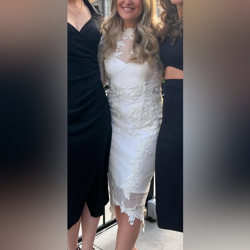 White Lace Bridal or Bachelorette Dress